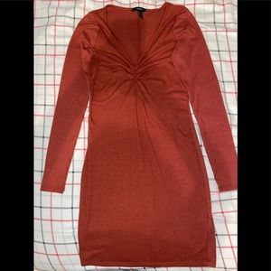 Burnt Orange tight dress